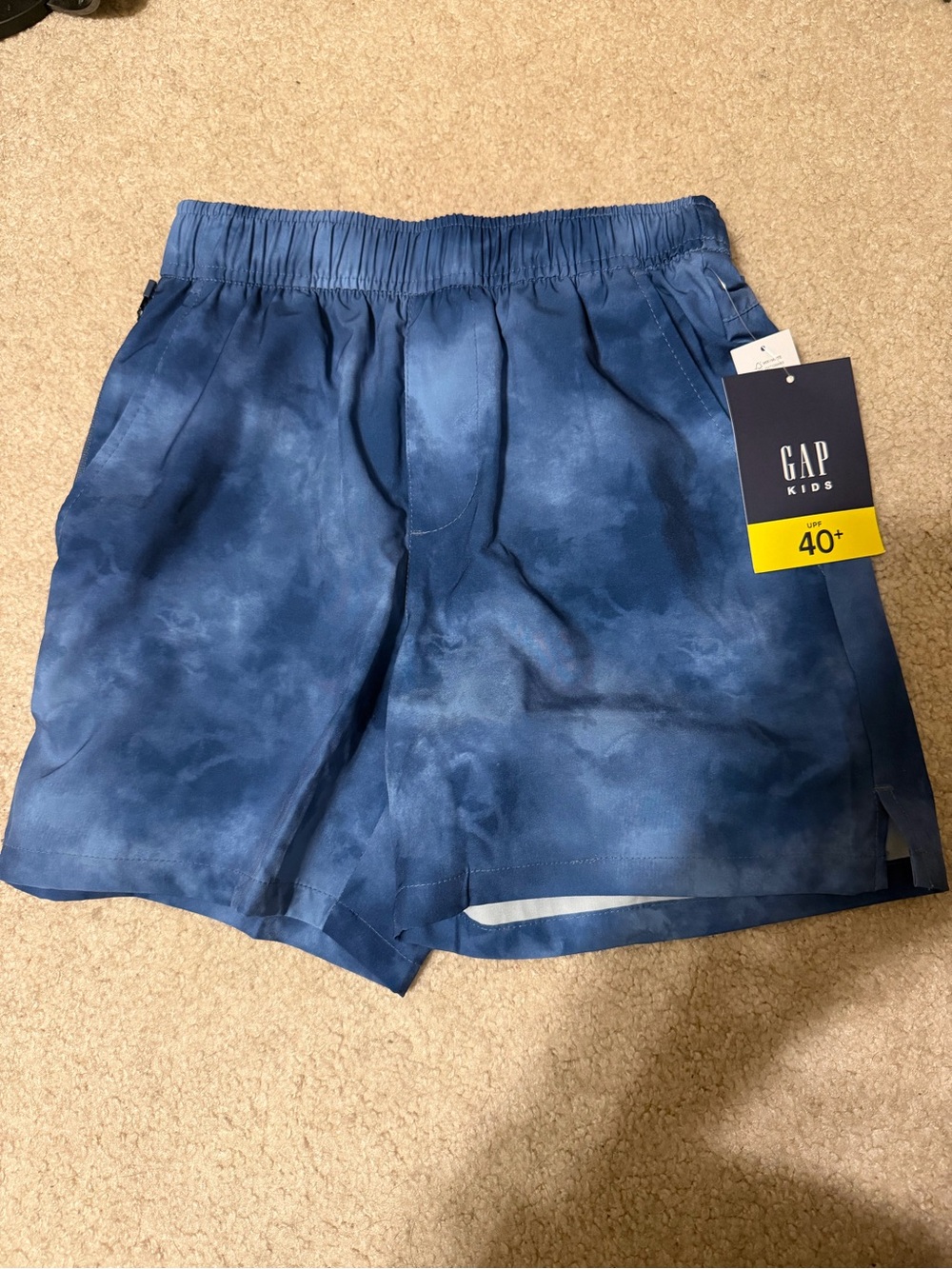 GAP Kids Blue Tie-Dye Sport Shorts